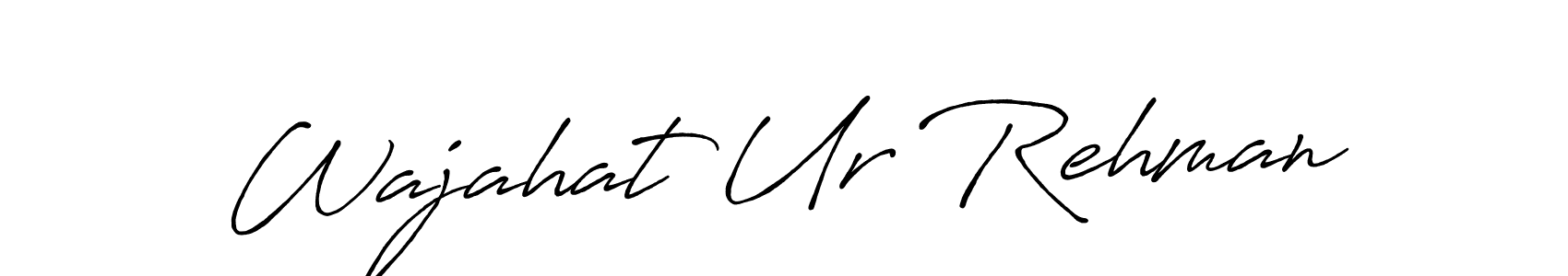 Antro_Vectra_Bolder is a professional signature style that is perfect for those who want to add a touch of class to their signature. It is also a great choice for those who want to make their signature more unique. Get Wajahat Ur Rehman name to fancy signature for free. Wajahat Ur Rehman signature style 7 images and pictures png