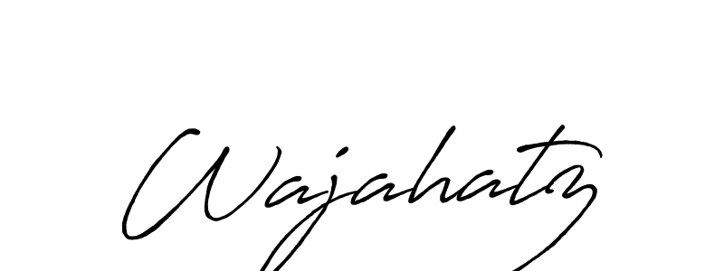 Use a signature maker to create a handwritten signature online. With this signature software, you can design (Antro_Vectra_Bolder) your own signature for name Wajahatz. Wajahatz signature style 7 images and pictures png