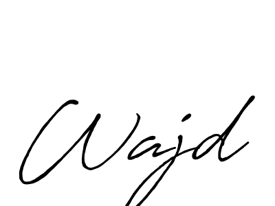 Design your own signature with our free online signature maker. With this signature software, you can create a handwritten (Antro_Vectra_Bolder) signature for name Wajd. Wajd signature style 7 images and pictures png