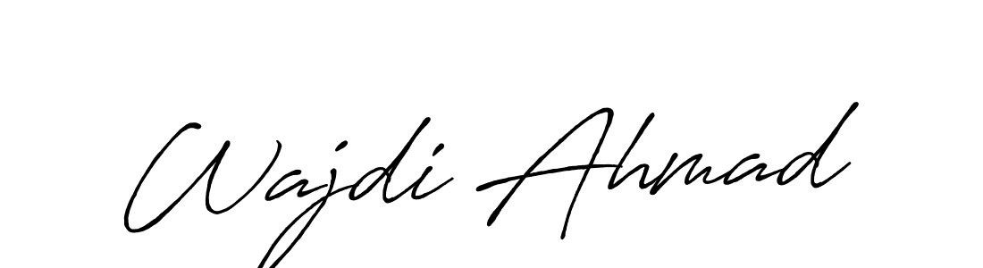 Make a short Wajdi Ahmad signature style. Manage your documents anywhere anytime using Antro_Vectra_Bolder. Create and add eSignatures, submit forms, share and send files easily. Wajdi Ahmad signature style 7 images and pictures png