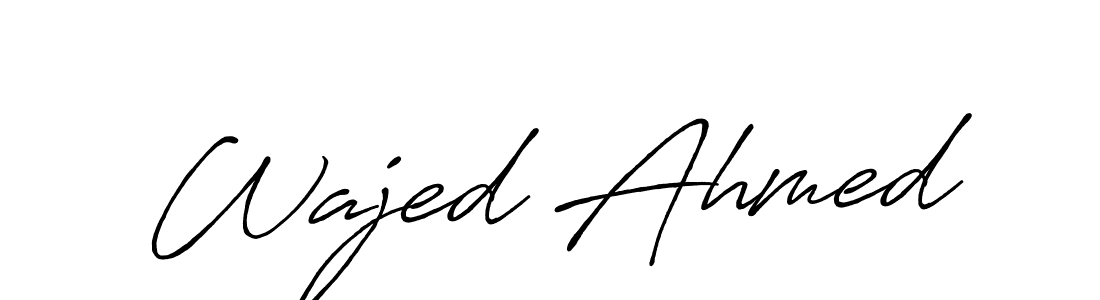 Once you've used our free online signature maker to create your best signature Antro_Vectra_Bolder style, it's time to enjoy all of the benefits that Wajed Ahmed name signing documents. Wajed Ahmed signature style 7 images and pictures png