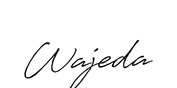 Design your own signature with our free online signature maker. With this signature software, you can create a handwritten (Antro_Vectra_Bolder) signature for name Wajeda. Wajeda signature style 7 images and pictures png