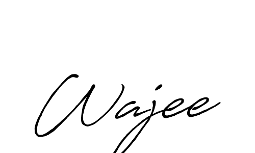 It looks lik you need a new signature style for name Wajee. Design unique handwritten (Antro_Vectra_Bolder) signature with our free signature maker in just a few clicks. Wajee signature style 7 images and pictures png