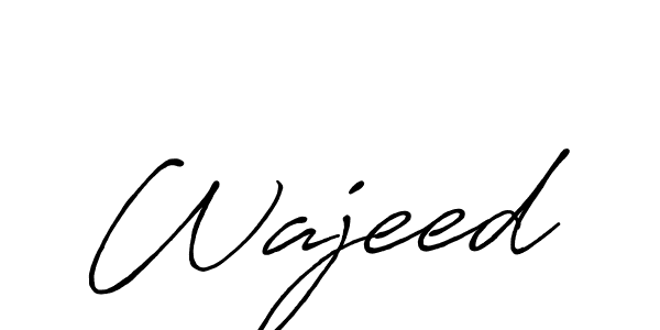 Make a beautiful signature design for name Wajeed. With this signature (Antro_Vectra_Bolder) style, you can create a handwritten signature for free. Wajeed signature style 7 images and pictures png