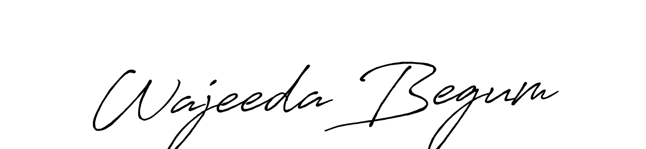 You should practise on your own different ways (Antro_Vectra_Bolder) to write your name (Wajeeda Begum) in signature. don't let someone else do it for you. Wajeeda Begum signature style 7 images and pictures png