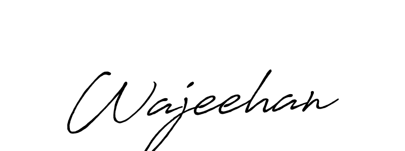 How to make Wajeehan name signature. Use Antro_Vectra_Bolder style for creating short signs online. This is the latest handwritten sign. Wajeehan signature style 7 images and pictures png