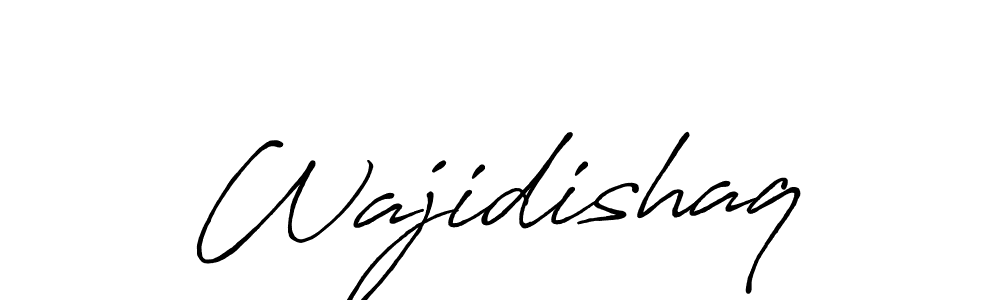 It looks lik you need a new signature style for name Wajidishaq. Design unique handwritten (Antro_Vectra_Bolder) signature with our free signature maker in just a few clicks. Wajidishaq signature style 7 images and pictures png