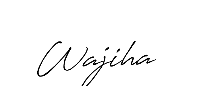 Also You can easily find your signature by using the search form. We will create Wajiha  name handwritten signature images for you free of cost using Antro_Vectra_Bolder sign style. Wajiha  signature style 7 images and pictures png