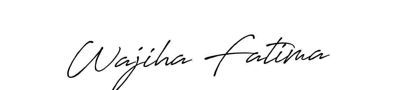 This is the best signature style for the Wajiha Fatima name. Also you like these signature font (Antro_Vectra_Bolder). Mix name signature. Wajiha Fatima signature style 7 images and pictures png