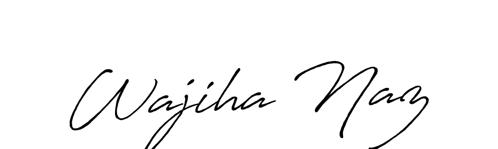 Also we have Wajiha Naz name is the best signature style. Create professional handwritten signature collection using Antro_Vectra_Bolder autograph style. Wajiha Naz signature style 7 images and pictures png