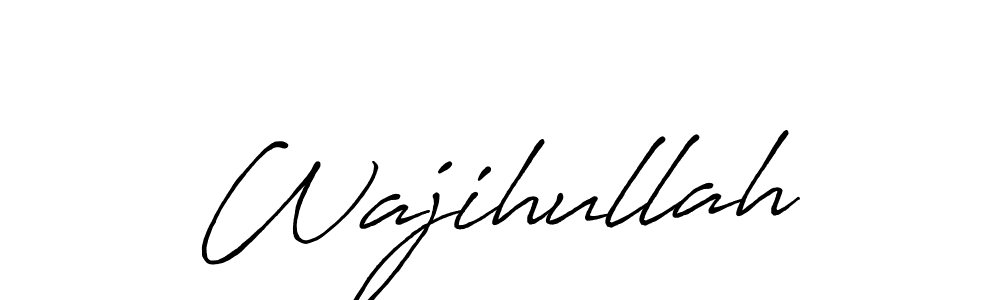 Also You can easily find your signature by using the search form. We will create Wajihullah name handwritten signature images for you free of cost using Antro_Vectra_Bolder sign style. Wajihullah signature style 7 images and pictures png