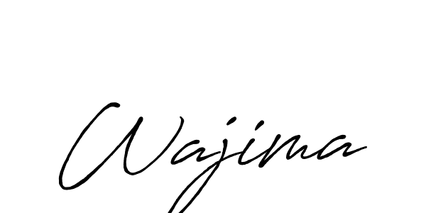 Design your own signature with our free online signature maker. With this signature software, you can create a handwritten (Antro_Vectra_Bolder) signature for name Wajima. Wajima signature style 7 images and pictures png