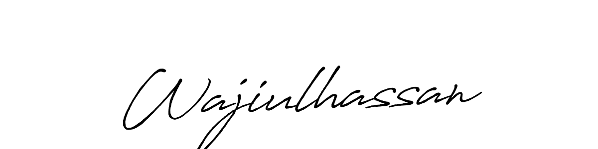 Antro_Vectra_Bolder is a professional signature style that is perfect for those who want to add a touch of class to their signature. It is also a great choice for those who want to make their signature more unique. Get Wajiulhassan name to fancy signature for free. Wajiulhassan signature style 7 images and pictures png
