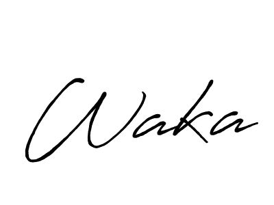 This is the best signature style for the Waka name. Also you like these signature font (Antro_Vectra_Bolder). Mix name signature. Waka signature style 7 images and pictures png