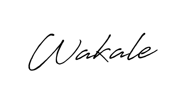 How to make Wakale signature? Antro_Vectra_Bolder is a professional autograph style. Create handwritten signature for Wakale name. Wakale signature style 7 images and pictures png