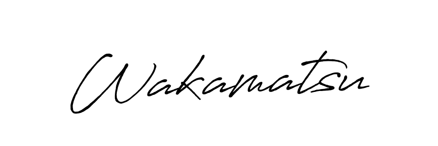 Design your own signature with our free online signature maker. With this signature software, you can create a handwritten (Antro_Vectra_Bolder) signature for name Wakamatsu. Wakamatsu signature style 7 images and pictures png