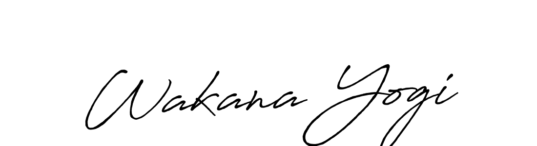 How to make Wakana Yogi signature? Antro_Vectra_Bolder is a professional autograph style. Create handwritten signature for Wakana Yogi name. Wakana Yogi signature style 7 images and pictures png
