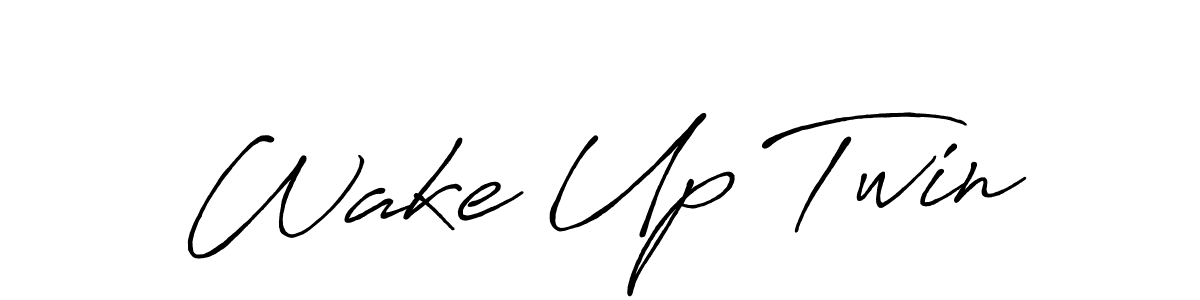 if you are searching for the best signature style for your name Wake Up Twin. so please give up your signature search. here we have designed multiple signature styles  using Antro_Vectra_Bolder. Wake Up Twin signature style 7 images and pictures png