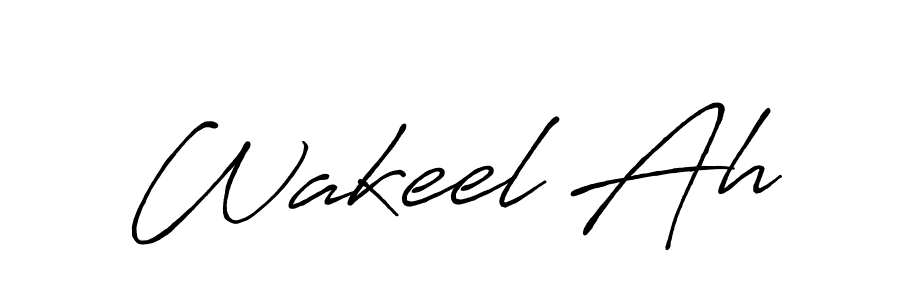 if you are searching for the best signature style for your name Wakeel Ah. so please give up your signature search. here we have designed multiple signature styles  using Antro_Vectra_Bolder. Wakeel Ah signature style 7 images and pictures png