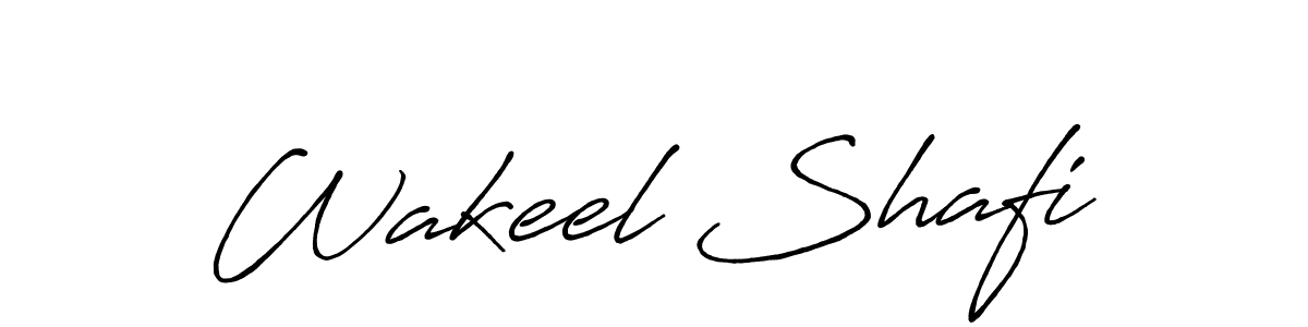 Wakeel Shafi stylish signature style. Best Handwritten Sign (Antro_Vectra_Bolder) for my name. Handwritten Signature Collection Ideas for my name Wakeel Shafi. Wakeel Shafi signature style 7 images and pictures png