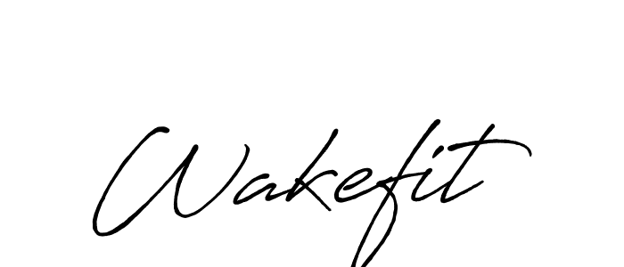 It looks lik you need a new signature style for name Wakefit. Design unique handwritten (Antro_Vectra_Bolder) signature with our free signature maker in just a few clicks. Wakefit signature style 7 images and pictures png