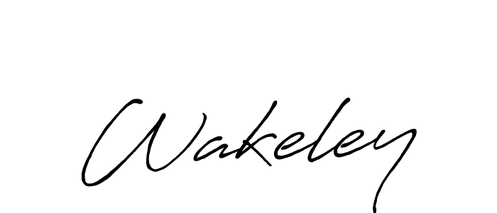 Design your own signature with our free online signature maker. With this signature software, you can create a handwritten (Antro_Vectra_Bolder) signature for name Wakeley. Wakeley signature style 7 images and pictures png