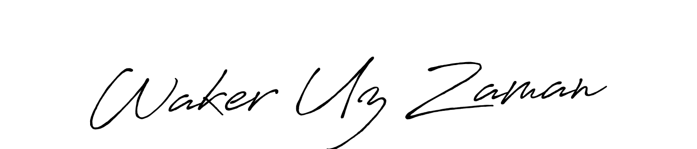 How to Draw Waker Uz Zaman signature style? Antro_Vectra_Bolder is a latest design signature styles for name Waker Uz Zaman. Waker Uz Zaman signature style 7 images and pictures png