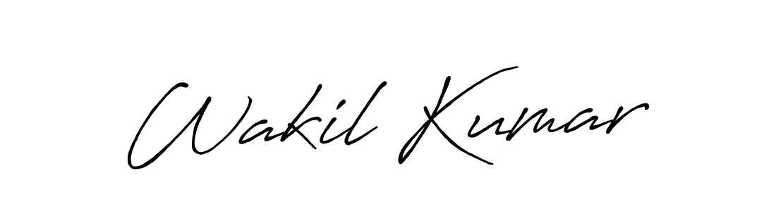 Similarly Antro_Vectra_Bolder is the best handwritten signature design. Signature creator online .You can use it as an online autograph creator for name Wakil Kumar. Wakil Kumar signature style 7 images and pictures png