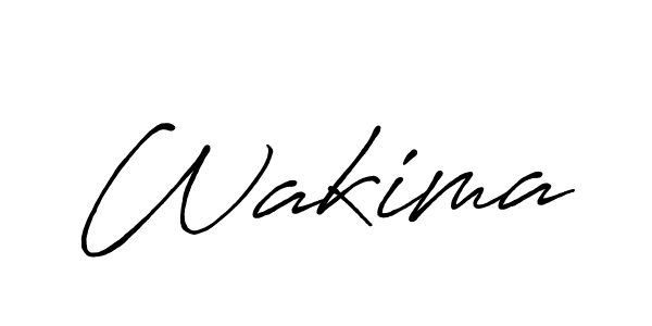 Make a beautiful signature design for name Wakima. With this signature (Antro_Vectra_Bolder) style, you can create a handwritten signature for free. Wakima signature style 7 images and pictures png