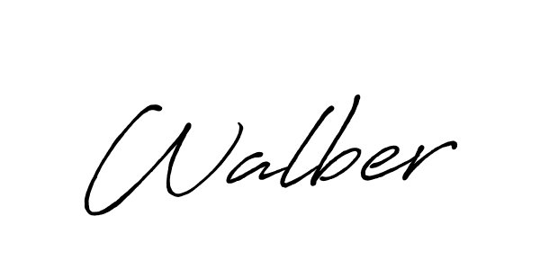 You should practise on your own different ways (Antro_Vectra_Bolder) to write your name (Walber) in signature. don't let someone else do it for you. Walber signature style 7 images and pictures png