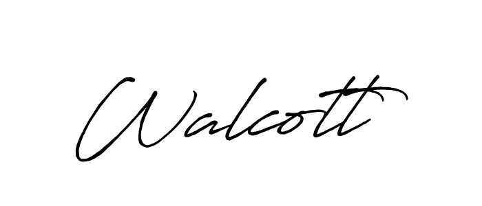 Design your own signature with our free online signature maker. With this signature software, you can create a handwritten (Antro_Vectra_Bolder) signature for name Walcott. Walcott signature style 7 images and pictures png