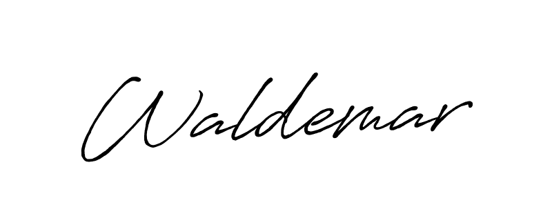 How to make Waldemar name signature. Use Antro_Vectra_Bolder style for creating short signs online. This is the latest handwritten sign. Waldemar signature style 7 images and pictures png