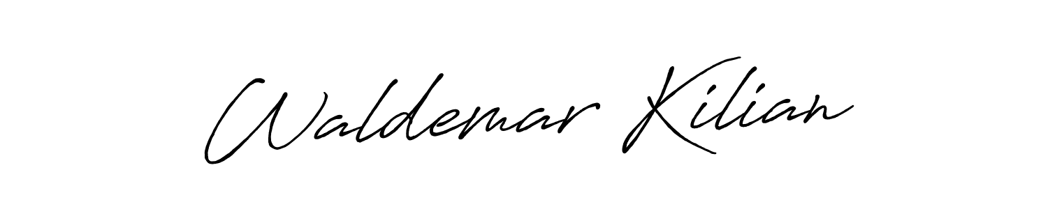 Antro_Vectra_Bolder is a professional signature style that is perfect for those who want to add a touch of class to their signature. It is also a great choice for those who want to make their signature more unique. Get Waldemar Kilian name to fancy signature for free. Waldemar Kilian signature style 7 images and pictures png