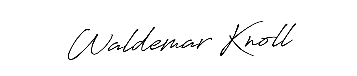 Also we have Waldemar Knoll name is the best signature style. Create professional handwritten signature collection using Antro_Vectra_Bolder autograph style. Waldemar Knoll signature style 7 images and pictures png