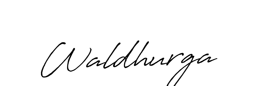 Create a beautiful signature design for name Waldhurga. With this signature (Antro_Vectra_Bolder) fonts, you can make a handwritten signature for free. Waldhurga signature style 7 images and pictures png