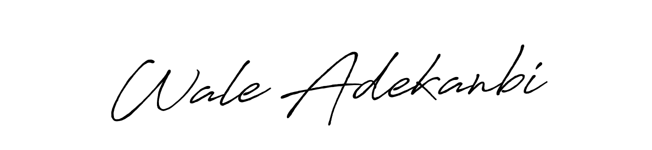 Design your own signature with our free online signature maker. With this signature software, you can create a handwritten (Antro_Vectra_Bolder) signature for name Wale Adekanbi. Wale Adekanbi signature style 7 images and pictures png