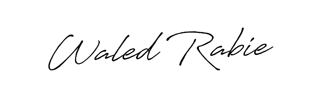 if you are searching for the best signature style for your name Waled Rabie. so please give up your signature search. here we have designed multiple signature styles  using Antro_Vectra_Bolder. Waled Rabie signature style 7 images and pictures png