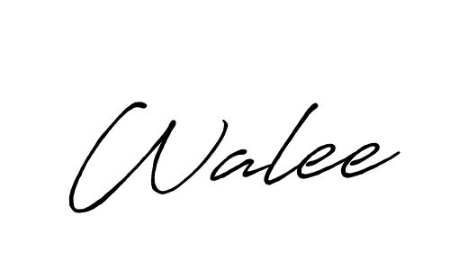 Walee stylish signature style. Best Handwritten Sign (Antro_Vectra_Bolder) for my name. Handwritten Signature Collection Ideas for my name Walee. Walee signature style 7 images and pictures png