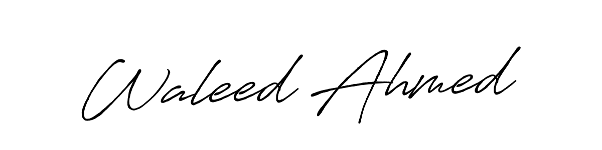 if you are searching for the best signature style for your name Waleed Ahmed. so please give up your signature search. here we have designed multiple signature styles  using Antro_Vectra_Bolder. Waleed Ahmed signature style 7 images and pictures png