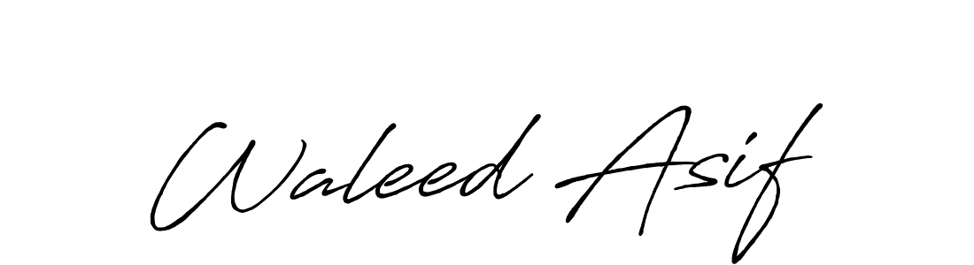 This is the best signature style for the Waleed Asif name. Also you like these signature font (Antro_Vectra_Bolder). Mix name signature. Waleed Asif signature style 7 images and pictures png