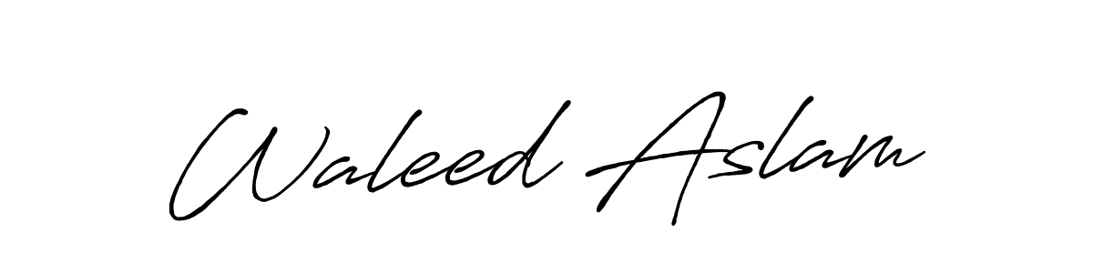 Make a beautiful signature design for name Waleed Aslam. Use this online signature maker to create a handwritten signature for free. Waleed Aslam signature style 7 images and pictures png