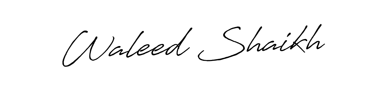 Antro_Vectra_Bolder is a professional signature style that is perfect for those who want to add a touch of class to their signature. It is also a great choice for those who want to make their signature more unique. Get Waleed Shaikh name to fancy signature for free. Waleed Shaikh signature style 7 images and pictures png