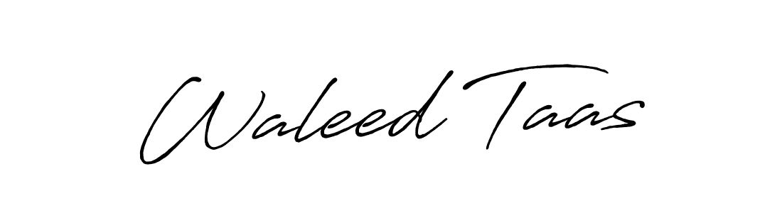 Make a beautiful signature design for name Waleed Taas. Use this online signature maker to create a handwritten signature for free. Waleed Taas signature style 7 images and pictures png