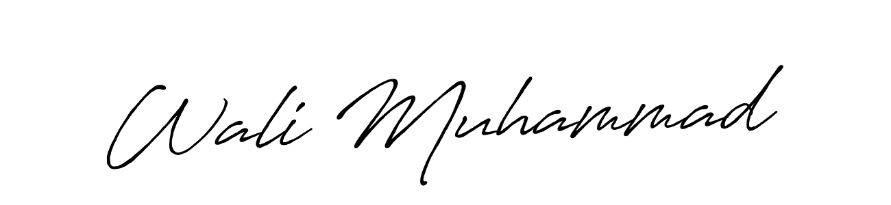The best way (Antro_Vectra_Bolder) to make a short signature is to pick only two or three words in your name. The name Wali Muhammad include a total of six letters. For converting this name. Wali Muhammad signature style 7 images and pictures png
