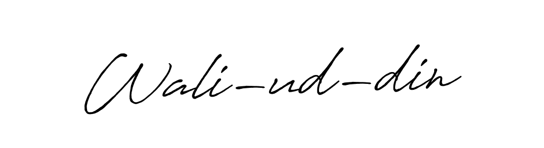 Also You can easily find your signature by using the search form. We will create Wali-ud-din name handwritten signature images for you free of cost using Antro_Vectra_Bolder sign style. Wali-ud-din signature style 7 images and pictures png