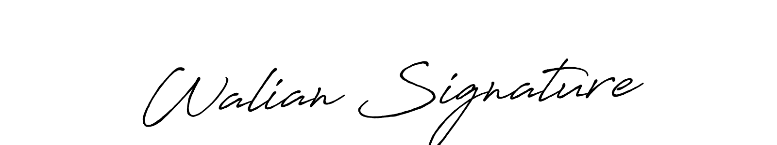 Similarly Antro_Vectra_Bolder is the best handwritten signature design. Signature creator online .You can use it as an online autograph creator for name Walian Signature. Walian Signature signature style 7 images and pictures png