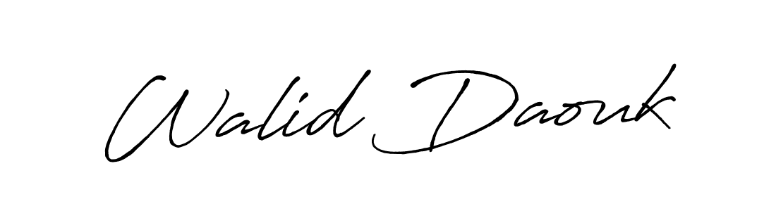 Once you've used our free online signature maker to create your best signature Antro_Vectra_Bolder style, it's time to enjoy all of the benefits that Walid Daouk name signing documents. Walid Daouk signature style 7 images and pictures png