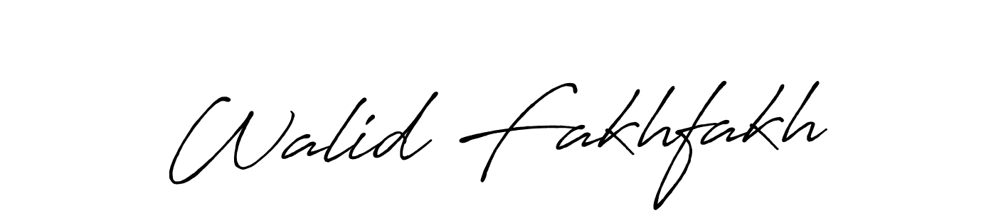 Also You can easily find your signature by using the search form. We will create Walid Fakhfakh name handwritten signature images for you free of cost using Antro_Vectra_Bolder sign style. Walid Fakhfakh signature style 7 images and pictures png