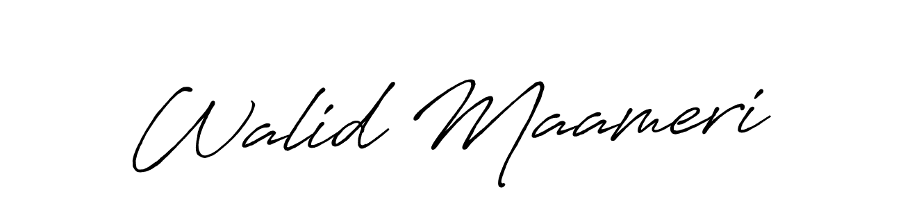 You can use this online signature creator to create a handwritten signature for the name Walid Maameri. This is the best online autograph maker. Walid Maameri signature style 7 images and pictures png