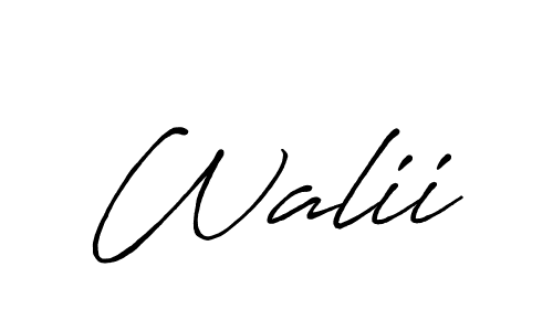 See photos of Walii official signature by Spectra . Check more albums & portfolios. Read reviews & check more about Antro_Vectra_Bolder font. Walii signature style 7 images and pictures png